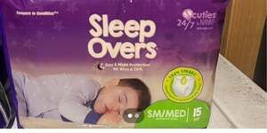 Cuties Sleep Overs Youth Youth Absorbent Underwear Small/Medium 38 to 65 lbs. SL